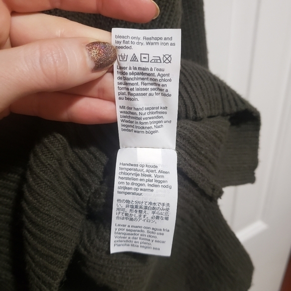 Madewell Patch Pocket Pullover Sweater in Olive Green Size Small - Picture 9 of 10